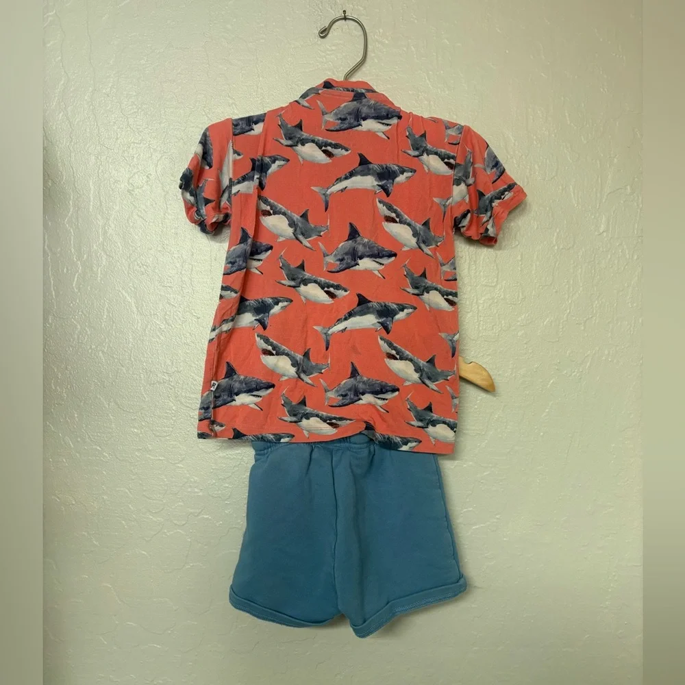 $29 ADD ON bums & roses boys' set shark matching set 3Y Zara Mini Boden Baby Gap